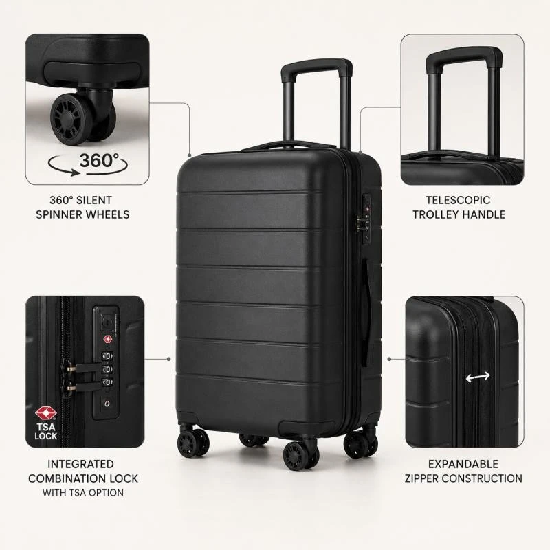 Hard Shell Luggage With Front Pocket best